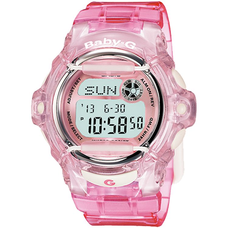 Pink Casio Transparent BG169R-4 Women\'s Baby-G | HFVKES-264