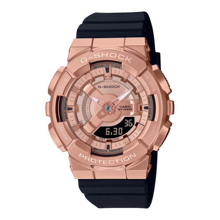 Pink Gold Casio ANALOG-DIGITAL GMS110PG-1A Men\'s G-shock | EFNLTD-308