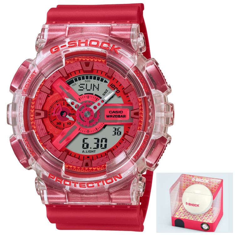 Red Casio ANALOG-DIGITAL GA110GL-4A Men\'s G-shock | GDNEYP-874