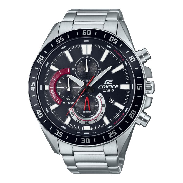 Red Casio Chronograph Accents EFV620D-1A4V Men\'s Edifice | LPBZMS-087