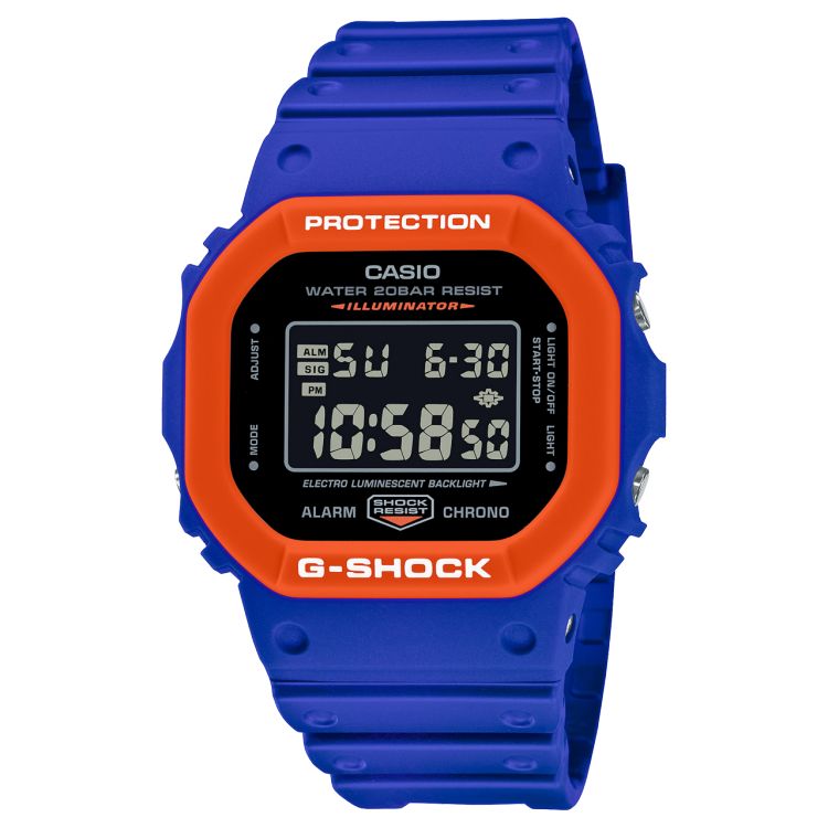 Red Casio DIGITAL DW5610SC-2 Men\'s G-shock | LJTDKV-461