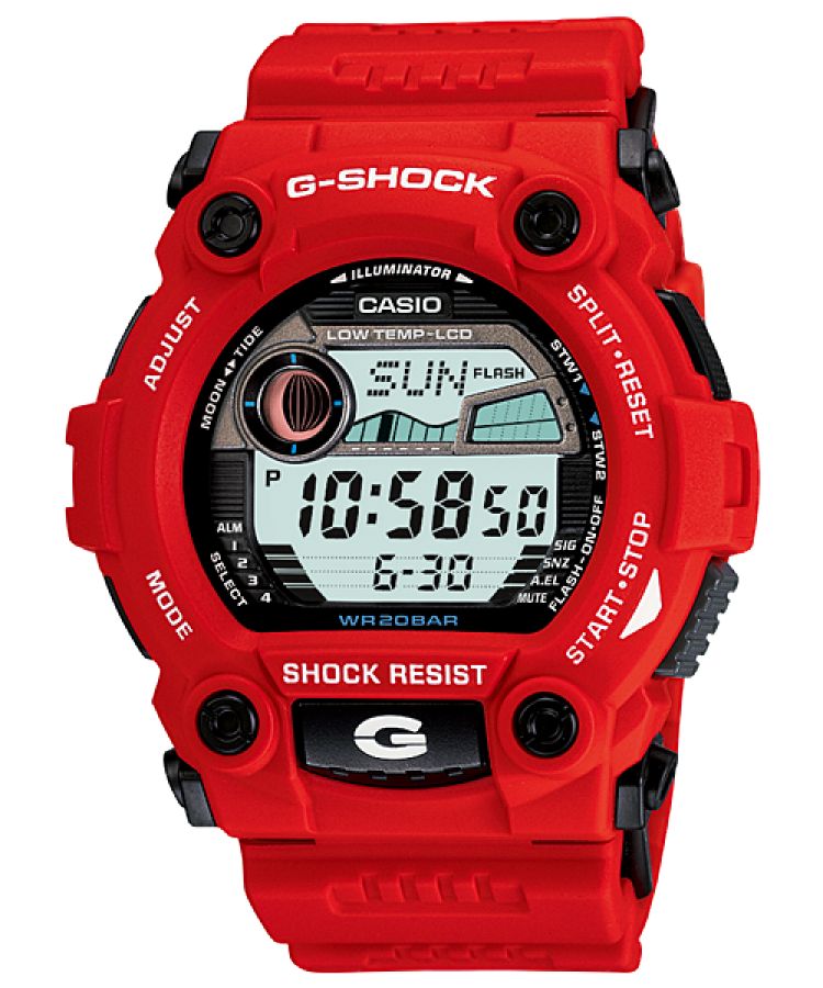 Red Casio Digital G7900A-4 Men\'s G-shock | JPAHWC-451