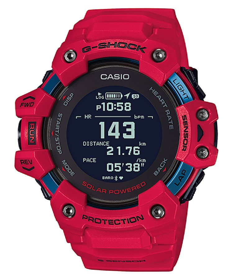 Red Casio Move GBDH1000-4 Men\'s G-shock | MFYHLJ-532