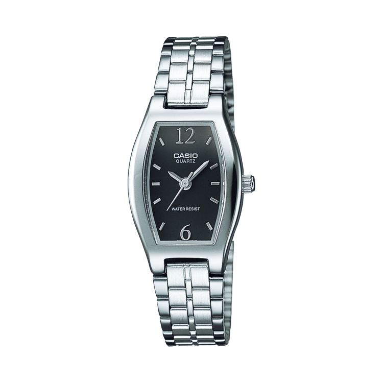 Silver Black Grey Casio Stainless Steel Analog LTP1254D-1A Men\'s Casio | SYBMEC-021