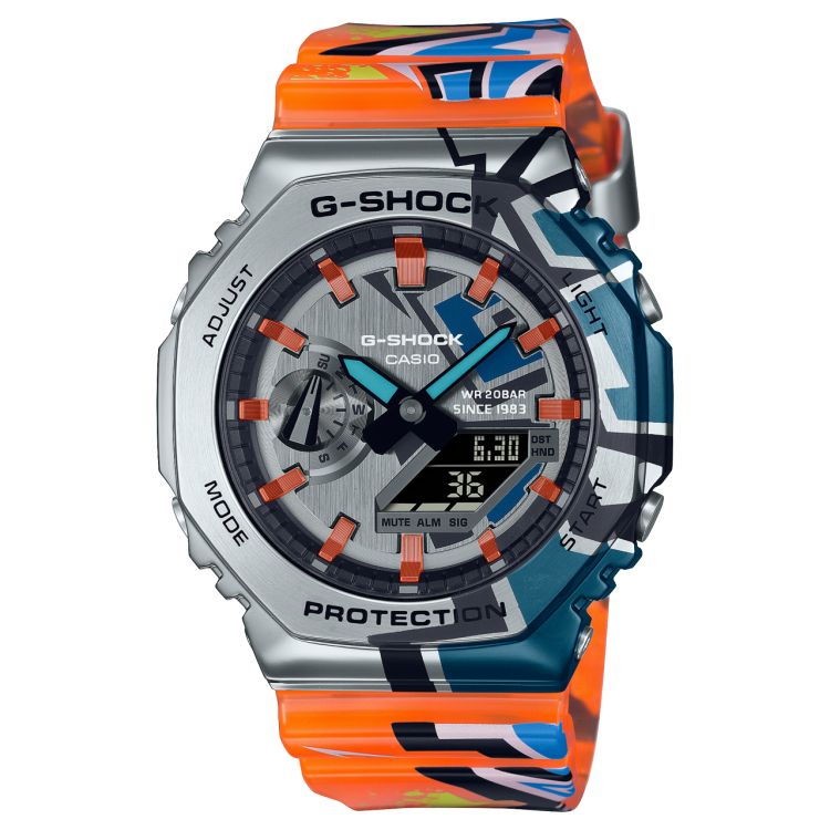 Silver Casio ANALOG-DIGITAL GM2100SS-1A Men\'s G-shock | QIRFCJ-423