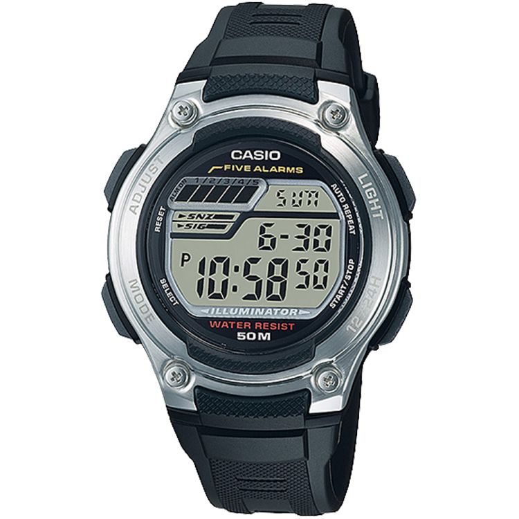 Silver Casio Digital Casual W212H-1AV Men\'s Casio | ORVZXI-842