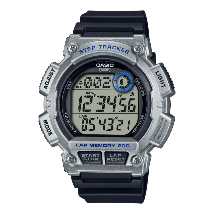 Silver Casio Digital WS2100H-1A2V Men\'s Casio | WNACTF-102