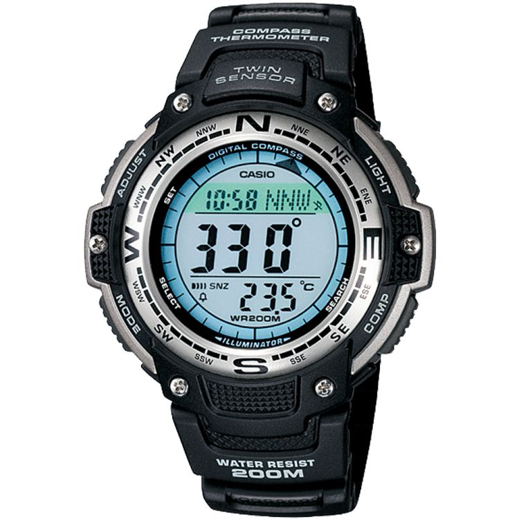 Silver Casio Gear Sports SGW100-1V Men\'s Casio | OCYRNS-563