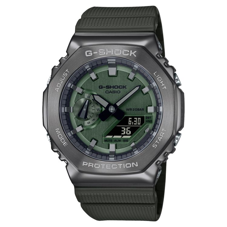 Silver Casio Metal Covered GM2100B-3A Men\'s G-shock | YWSEHB-623