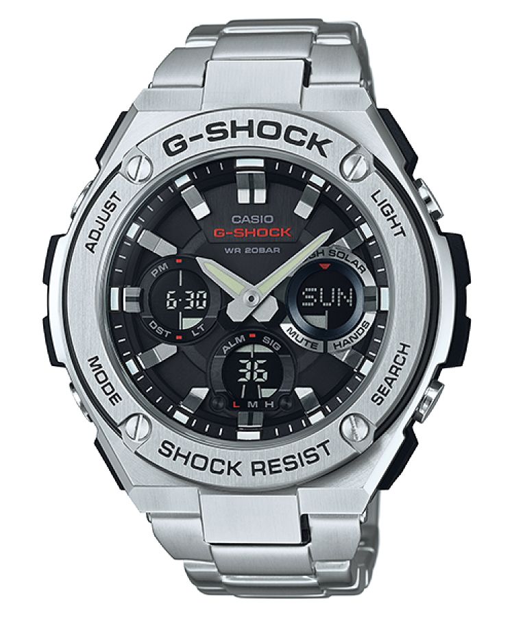 Silver / Grey Casio G-STEEL GSTS110D-1A Men\'s G-shock | RSKATU-795