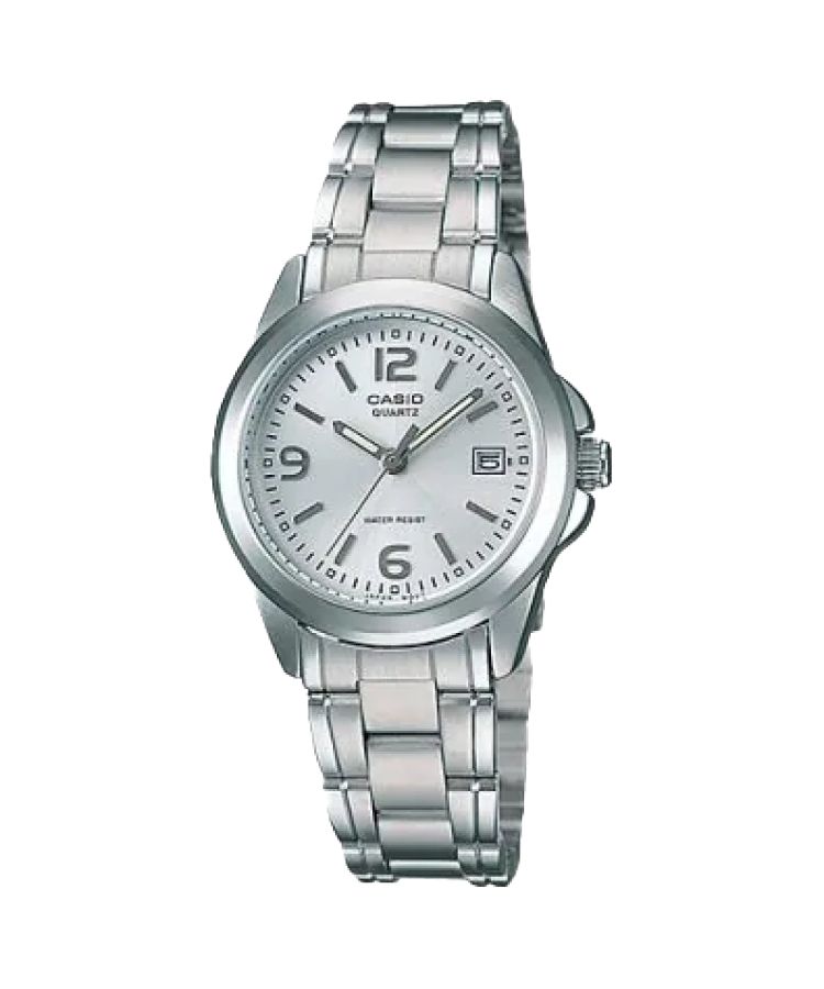 Silver Grey Casio Stainless Steel Analog LTP1215A-7A Men\'s Casio | SKHEGM-632