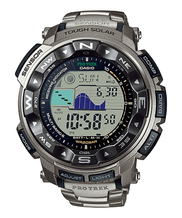 Titanium Casio PRW2500T-7 Men\'s Pro Trek | IRWJVF-983