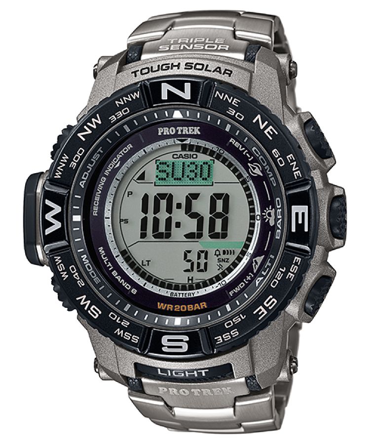 Titanium Casio PRW3500T-7 Men\'s Pro Trek | RHGTEI-067