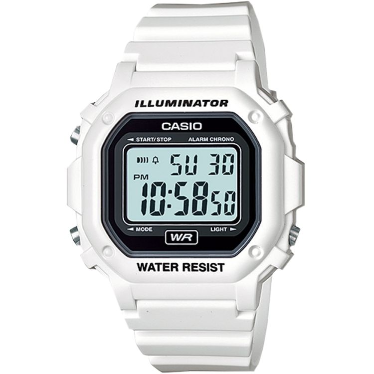 White Black Casio Digital F108WHC-7A Men\'s Casio | ZTVQJO-391