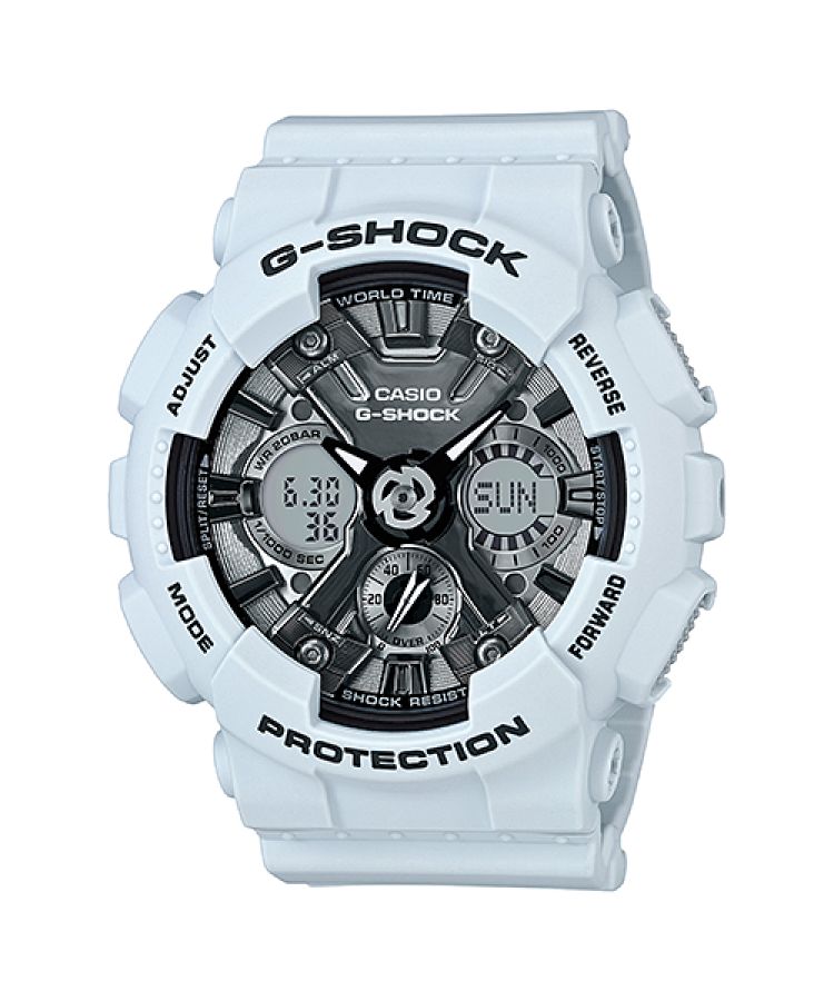 White Casio Analog Digital GMAS120MF-2A Women\'s G-shock | LYHEWB-324