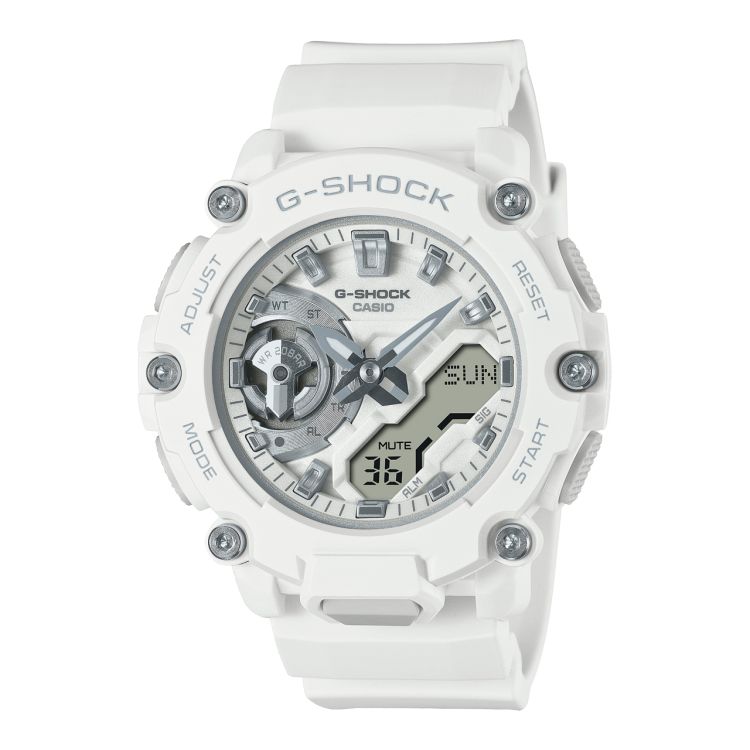 White Casio Analog-Digital GMAS2200M-7A Men\'s G-shock | SGFLOC-572