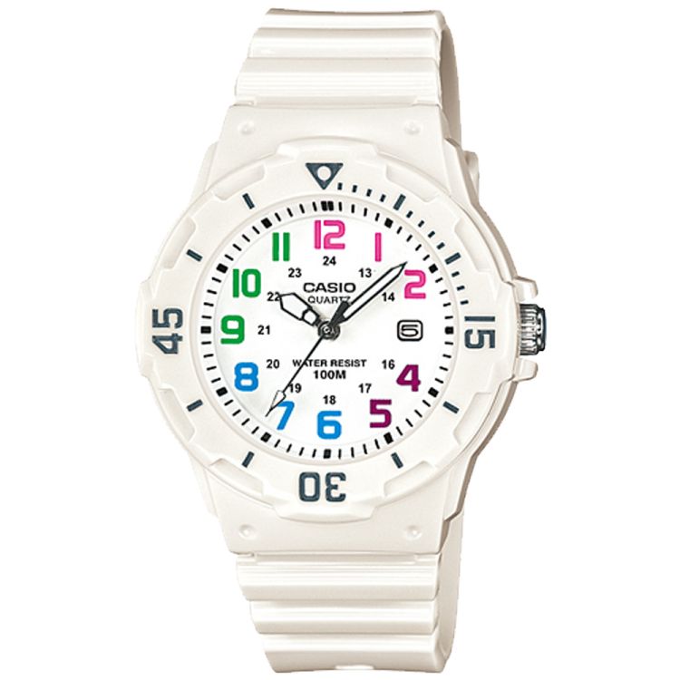 White Casio Analog LRW200H-7BV Men\'s Casio | LJDKOT-306